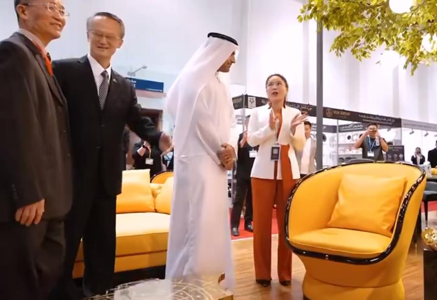 阿联酋迪拜展台搭建 | 迪洛家具华丽亮相阿联酋贸易展